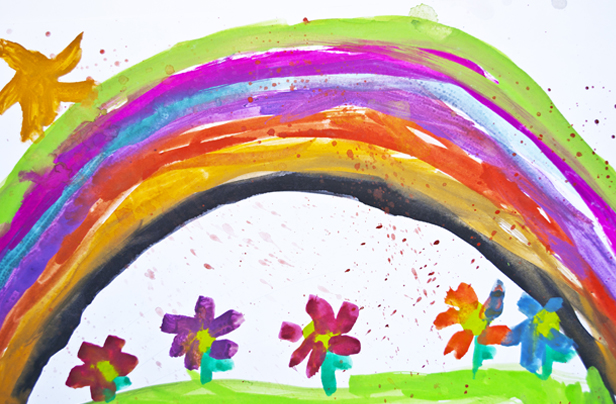 Kinderbild Regenbogen